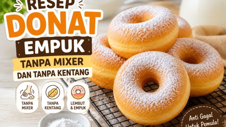 Resep Donat Empuk Tanpa Mixer, Anti Gagal dan Tetap Lembut