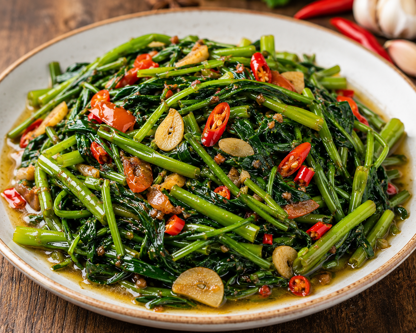Resep Tumis Kangkung Terasi, Tetap Hijau dan Tidak Pahit