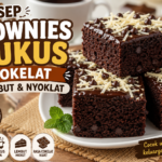 Resep Brownies Kukus Cokelat Lembut dan Nyoklat, Tanpa Oven