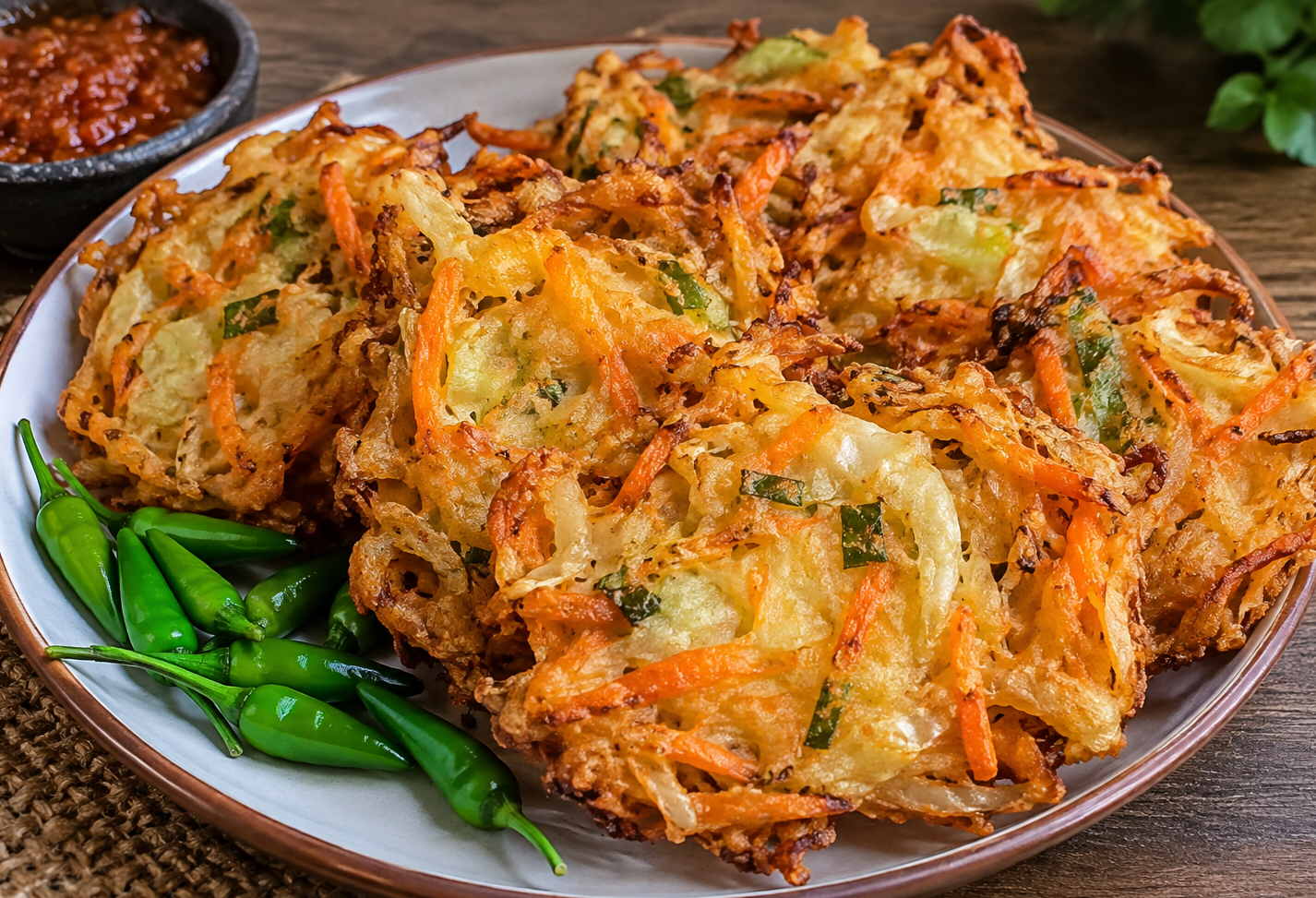 Resep bakwan sayur renyah dengan wortel dan kol